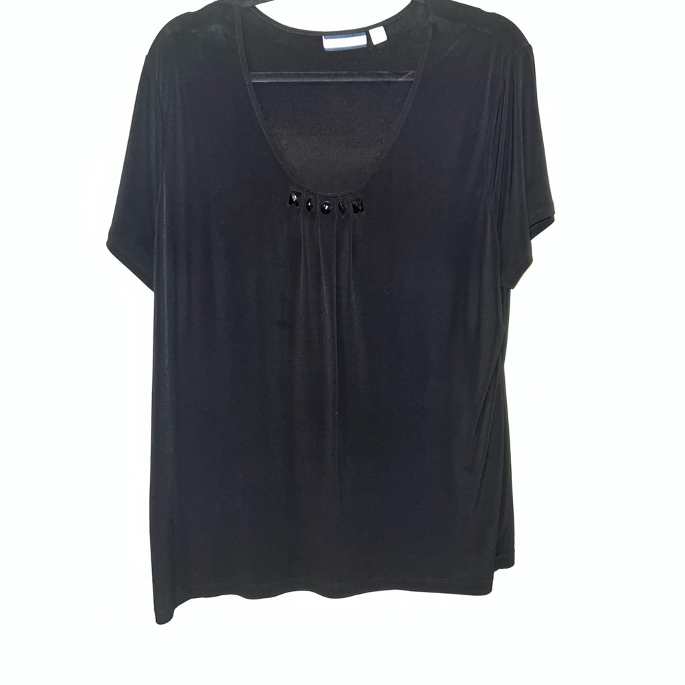 Croft & Barrow Black Short Sleeve Top
